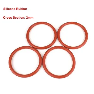 CS 2mm O Ring Seal Red Silicone Rubber Food Grade O-Rings Sealing Washers Gasket • $1.69