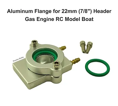 Alloy Water Cool 22mm Flange For 26 29 30 Zenoah Gas Marine Engine RC Model Boat • $25.68