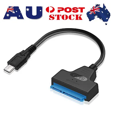 $8.99 • Buy USB Type C To SATA III Converter Adapter Cable For 2.5-inch Hard Drive HDD SSD /