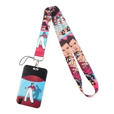Harry Styles Famous Singer Music Themed Pink Badge Holder Lanyard With ID • $7.99