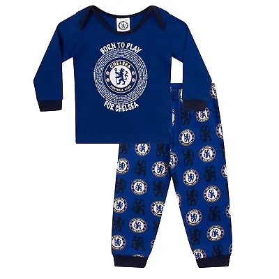Chelsea FC Baby Pyjamas Long Boys Kids Official Football Gift • £7.99