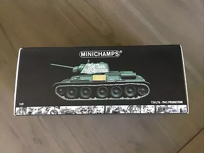 Minichamps Of Germany Diecast Russian Army T-34/76 Tank In 1/35 Scale New • $84.99