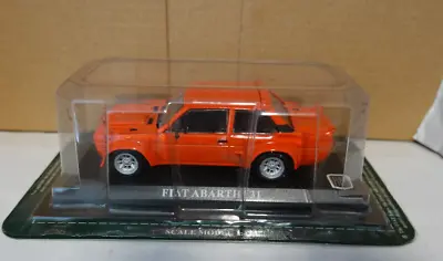 1/43  Unbranded Model Car Fiat Abarth 131 Orange The Ultimate Car Collection • $29.99