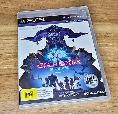 Final Fantasy XIV: A Realm Reborn - Playstation 3 - Complete With Manual  • $14.99