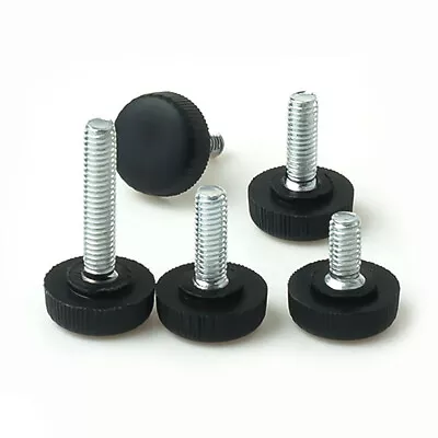 M4 M5 M6 Knurled Nylon Round Plastic Head Handle Thumb Screw Bolt Black • £1.43