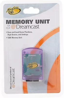 Mad Catz 128K Memory Card Unit For Sega Dreamcast (Color May Vary) • $17.95