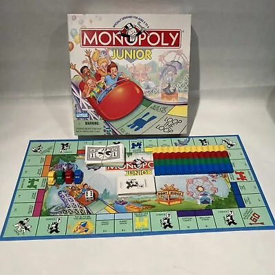 Parker Brothers Monopoly Junior Board Game 100% Complete Vintage 1999 Very Good • $15