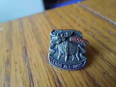 Vintage Moose Leads All-Ways Pin - Nice Condition • $4