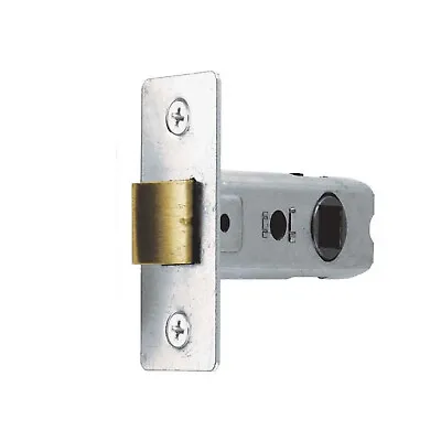 Tubular Mortice Latch For Internal Door Handles 65mm-75mm Brass & Nickel Finish • £2.36