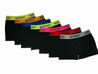 Days Of The Week Boxer Shorts 7 Pairs Men's Comfort Fit Boxers Underwear • £15.49