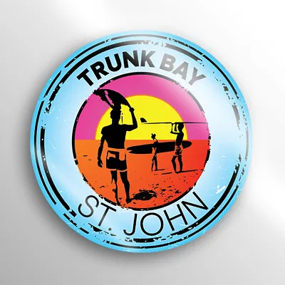 $189.95 • Buy Trunk Bay St John Decal Sticker Swim Boat Kayak Water Surf Travel