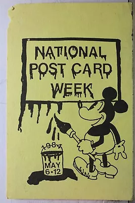 Greetings Mickey Mouse National NPW Week 1984 Postcard Old Vintage Card View PC • $0.50