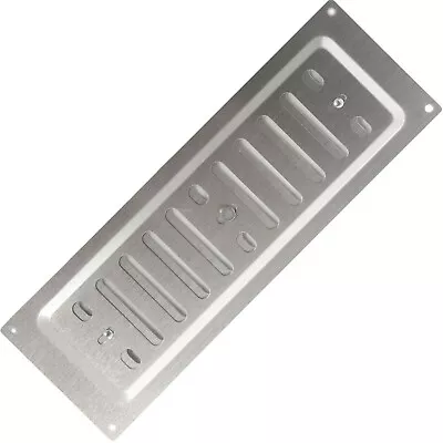 ADJUSTABLE HIT & MISS VENT Metal/Silver Wall Ventilation Louvre Grille Closable • £7