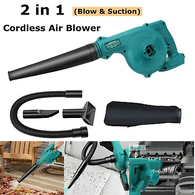 Cordless Air Blower Suction Garden Leaf Snow Dust Vacuum Cleaner For Makita 18V • £13.99