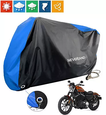 XL Motorcycle Bike Cover Waterproof Outside Storage Sun Dust Rain UV Protector • $20.99