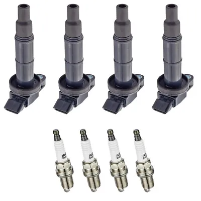 4x Ignition Coils + 4x Spark Plugs For 00-08 Toyota Corolla / 03-08 Matrix Vibe • $68.11