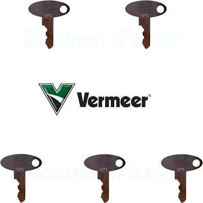 5 Vermeer Chipper 935 Ignition Keys 125141003 Ford Hinomoto Massey Tractor Key • $9.95