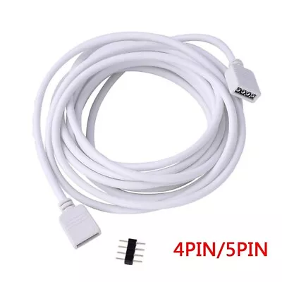 4pin 5pin 30CM 1M 2.5M 5M Led Connector Extension Cable Cord Wire With Needle • $2.69