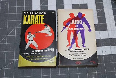 Mas Oyama's Karate As Practiced In Japan 1969 PB + Judo Self Defense EG Bartlett • $24