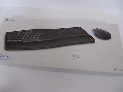 Microsoft Sculpt Comfort Desktop Wireless Ergonomic Keyboard And Mouse - New • $43.20