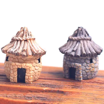 Fairy Doll House Garden Stone House Miniature Landscape Craft Table Decorat ZDP • £5.39