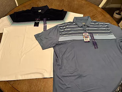 Lot Of 2 Callaway Men's SS Opti - Dry Golf Performance Stretch Polo Sz XXL NWT • $49.95