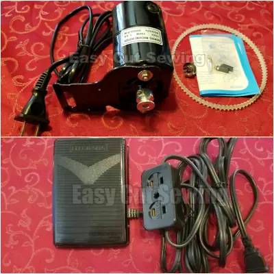 Triple POWER  Sewing Machine Motor 1.5 Amp  & Motor / Light Block Foot Control  • $75