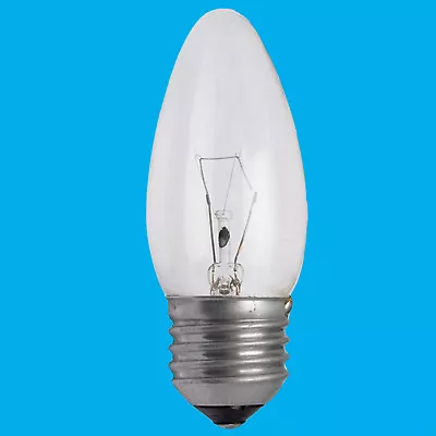 8x 40W Clear Candle Dimmable Incandescent ES E27 Edison Screw Light Bulb Lamp • £8.99