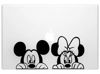 Mickey And Minnie Peeking For Car Truck SUV Macbook Mac Air Laptop Toolbox Decal • $8.99