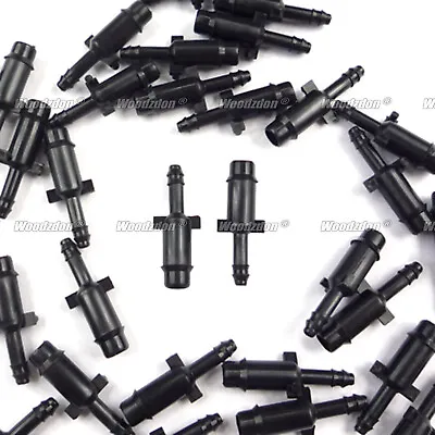 $13.13 • Buy 50 Nylon Straight Connector 1/4  To 1/8  Tubing Hose Vacuum Line Reducer Adapter