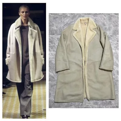 HERMES By Martin Margiela 1999AW Vintage Mouton Leather Fur Long Coat Size38 • $4430