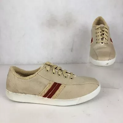 Trax Women's VTG Size 9 Rust Beige Closed Toe Lace-Up Low Top Sneakers Kmart • $62.23