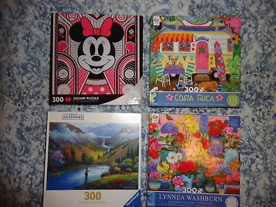 Disney Minnie Mouse Ravensburger Costa Rica 300 Piece Jigsaw Puzzles Lot Of 4 • $11.98