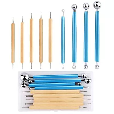 9 Pcs Dotting Tools Ball Styluses For Rock Painting Pottery Clay Modeling • $10.56