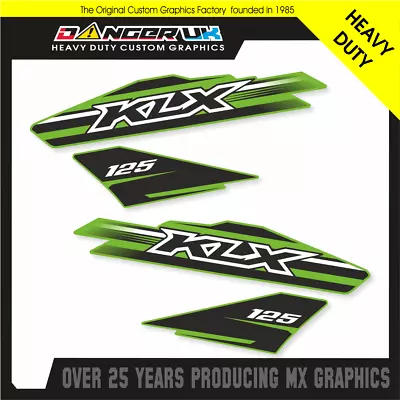 Kawasaki Klx 125 Klx125 2010-16 Motocross Rad Scoop Graphics Decal Stickers • £21.99