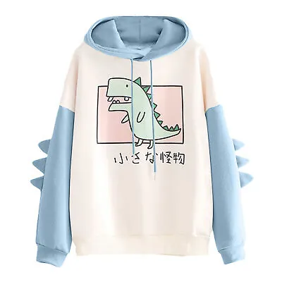 £17.23 • Buy Hoodie Dinosaur Pattern Loose Super Warmness Fall Outwear Comfortable