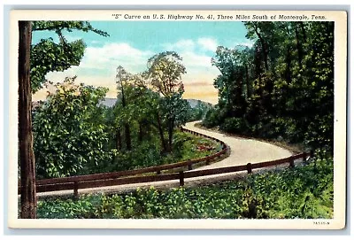 Monteagle Tennessee TN Postcard  S  Curve On U.S Highway Three Miles South • $29.95