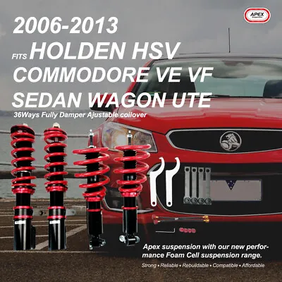 For Holden HSV Commodore VE WM Sedan Wagon UTE Coilovers Set Damper Adjustable • $863.99