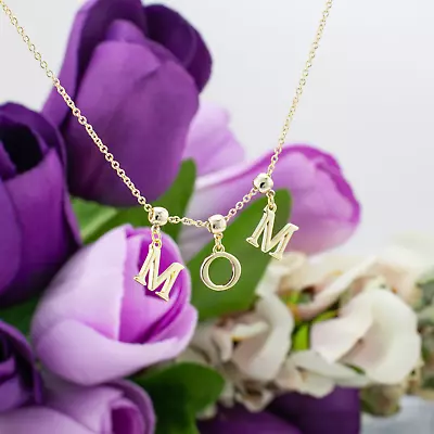 Gold MOM Mother Necklace Perfect Mother's Day Gift  Gold Or Silver Plated • $24.99