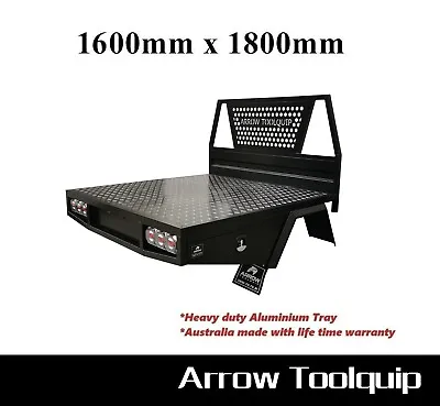$4300 • Buy 1600 X 1800 Heavy Duty Aluminium Dual Cab Ute Tray Canopy Toolbox Ute Tray