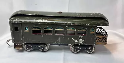 Pre War Lionel Observation Train Car O Gauge Green With Gold & Burgandy Trim • $0.99