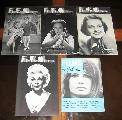 Lot Of (5) Small Vintage Movie Magazines From 1960s & 1970s! • $11.99