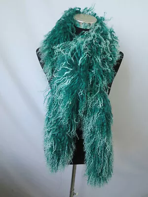 100% Real Mongolia Lamb Fur Scarf /  Fur Neck Wrap/ Fur Cape/shawl 160*18cm • $42