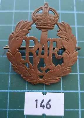 Original Cap Badge: 146) Royal Air Force Kings Crown All Brass • £8