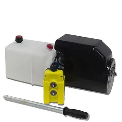 Flowfit 12V DC Single Acting Hydraulic Power Pack W Tank & Back Up Hand Pump 1.6 • £385.52