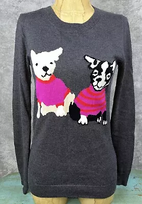 J.Crew French Bulldog Sweater XXS Merino Wool Blend Lightweight Mercantile Dogs • $14.99
