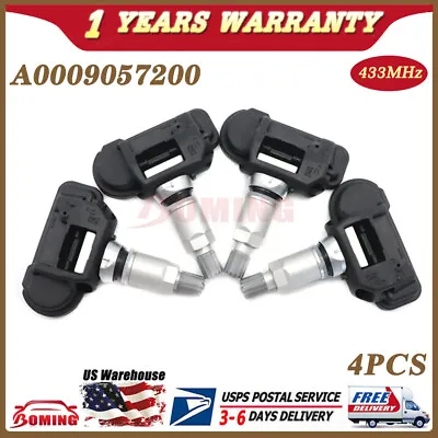 4PCS NEW TPMS A0009057200 TIRE PRESSURE SENSOR For Mercedes-Benz C250 C300 E350 • $38.46