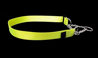 Fluorescent Half Check/choke Training Dog Collar Large Adjustment Fits 14 -22 # • £5.09