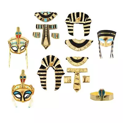 Egyptian Costume  Mask Women Men Dress Up Birthday  Headpiece • £17.21