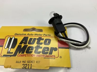 Auto Meter 3211 Replacement Gauge Light Bulb & Socket T3 #168 Wedge Snap-in • $12.95